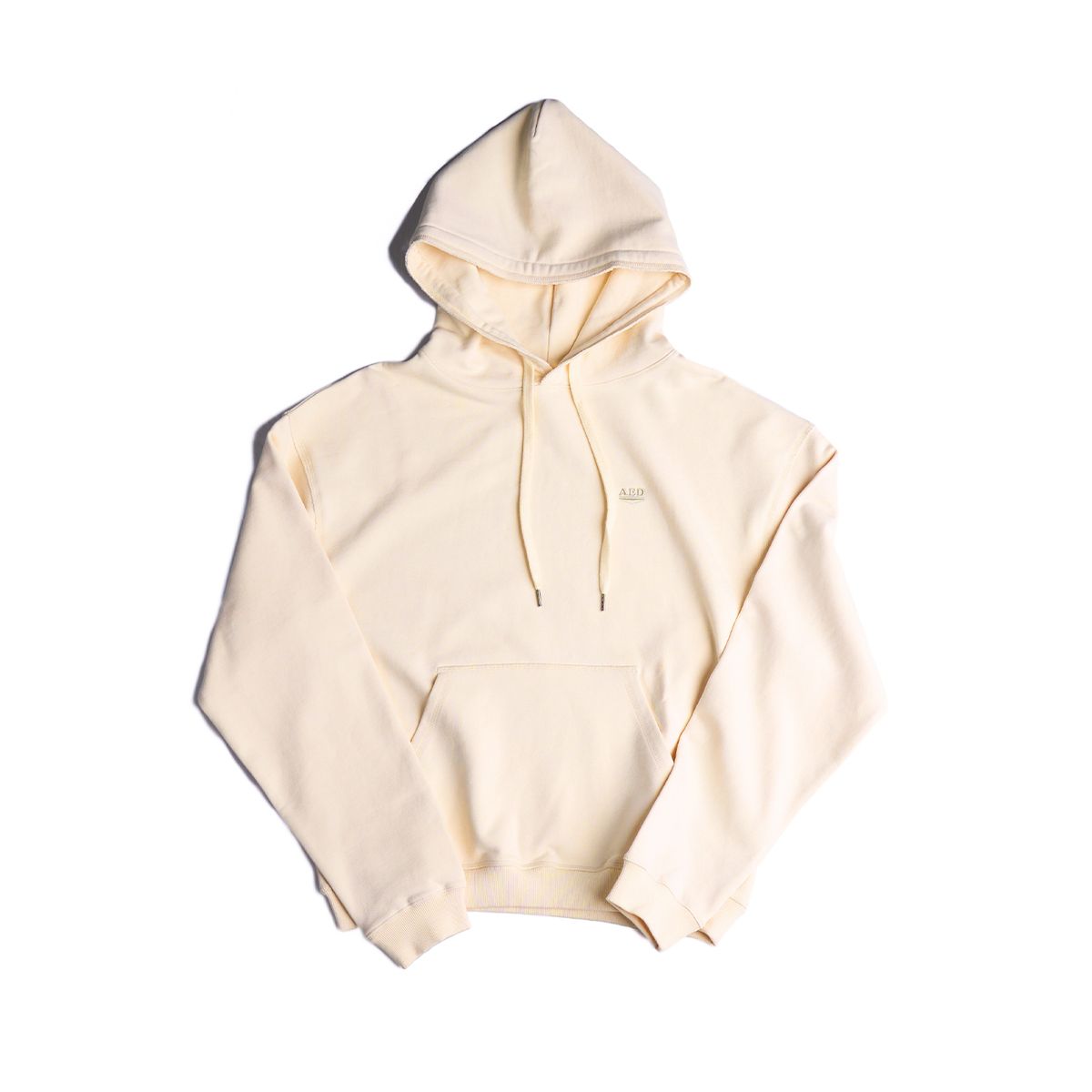올아이즈다운(ALL EYES DOWN) LOGO EMBLEM HOODIE (IVORY)