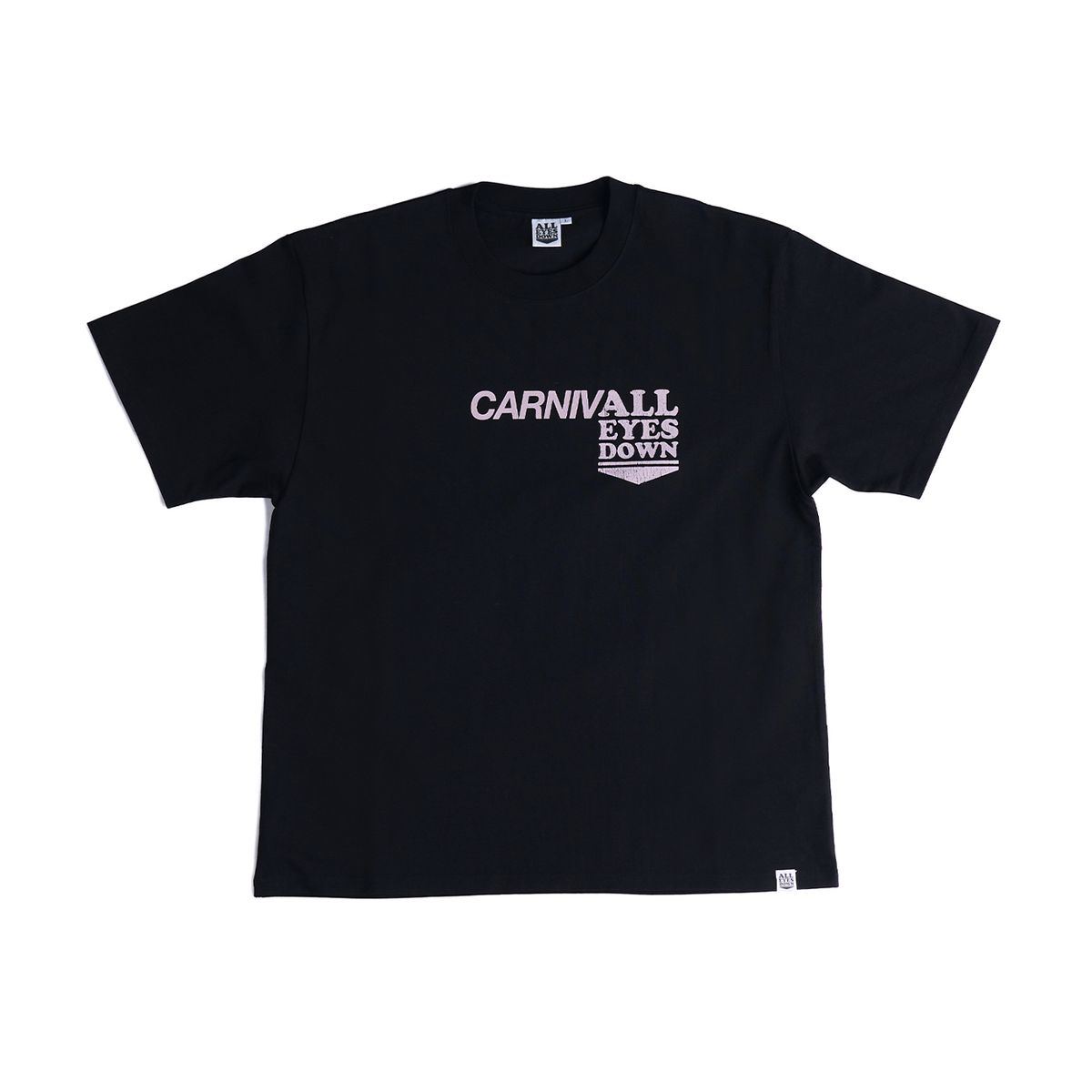 올아이즈다운(ALL EYES DOWN) AED x CARNIVAL T-SHIRT (BLACK)