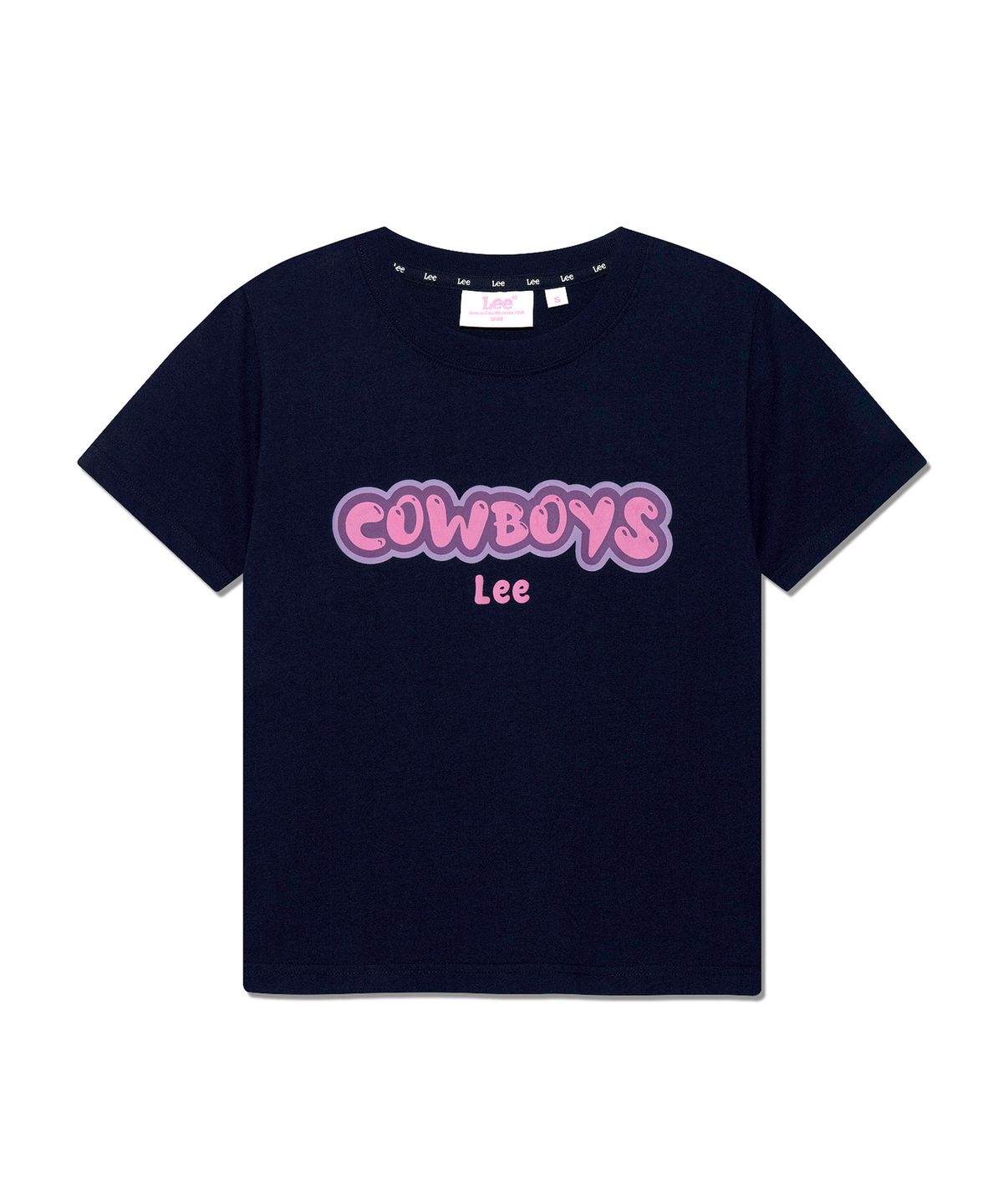 리(LEE) 우먼 카우보이 그래픽 슬림핏 티셔츠 네이비