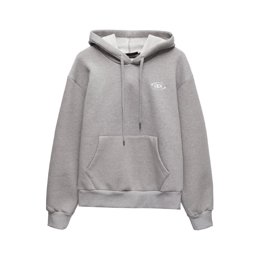 MUSINSA | AEIAEIAE Symbol Logo Hoodie [Grey]