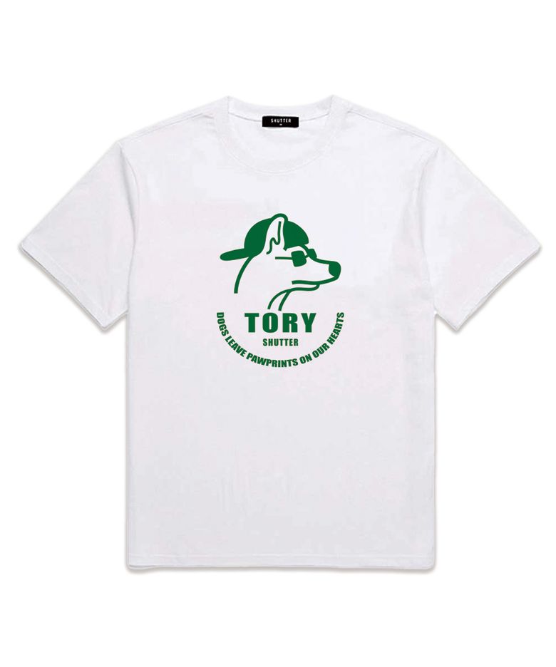[FW신상할인] TORY LOGO 반팔 티셔츠 (SS014) 화이트/그린