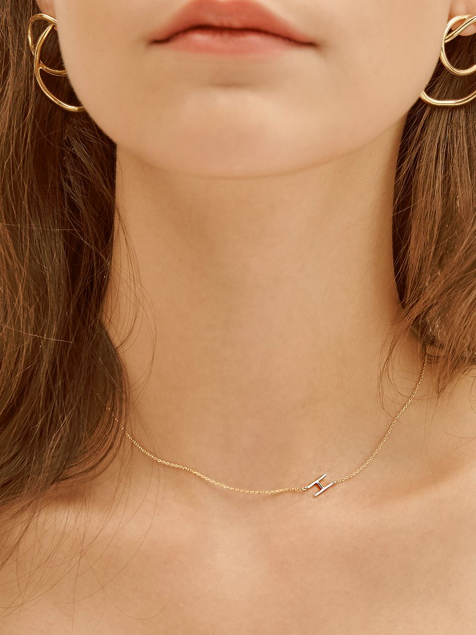 ☆Hei☆ hei initial combi necklace HE19FNSG306XXFR MUSINSA公式 | HEI hei initial combi necklace