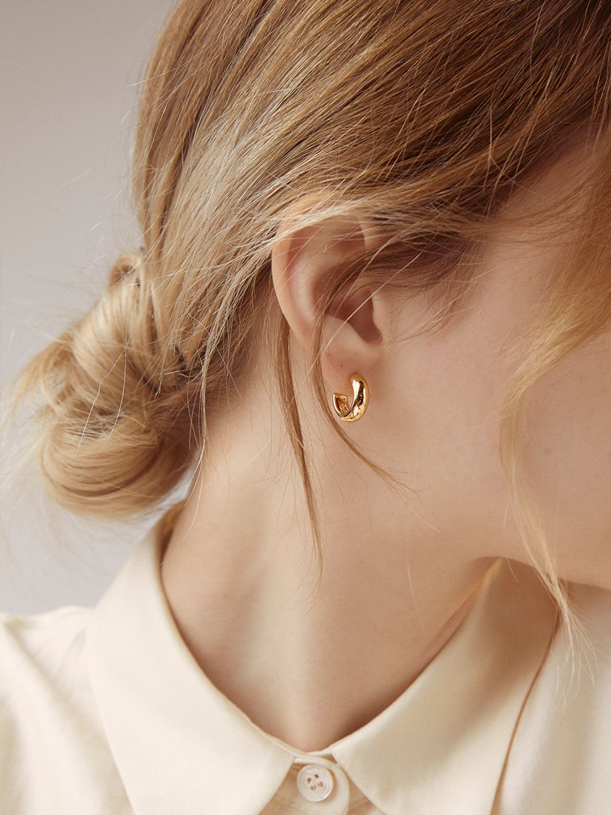 헤이(HEI) Mignon hoop earring