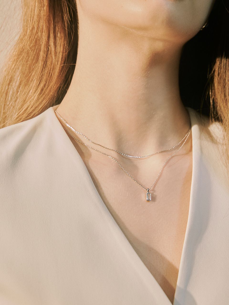 正規品・関税込み◆HEI◆BAGUETTE LAYERED NECKLACE MUSINSA | HEI baguette layered necklace