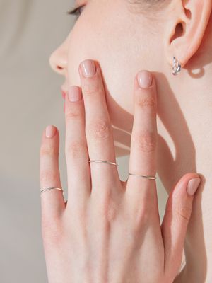 slim layered 3set ring