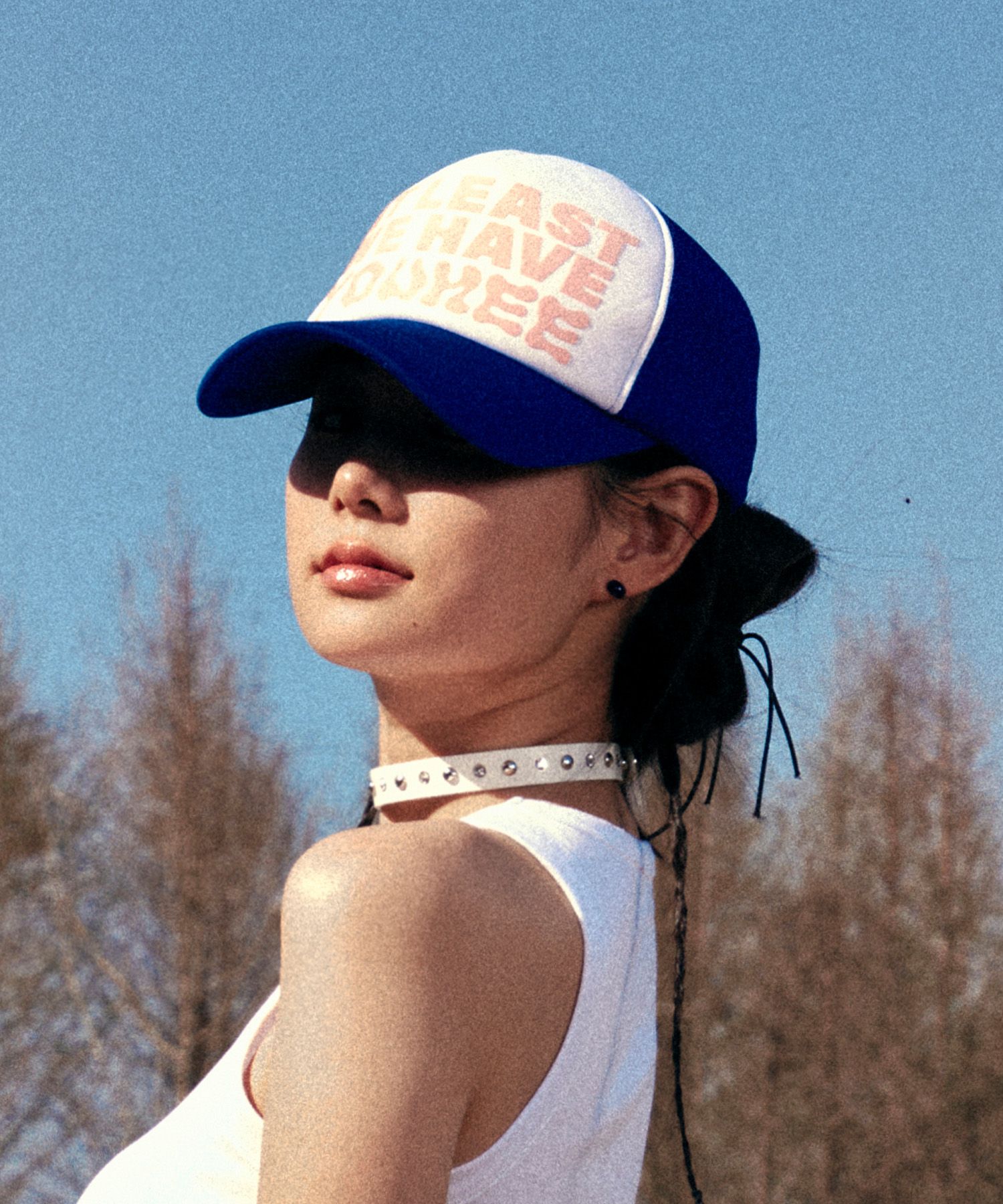 ハット YOUHEE YOUHEE LETTERING TRUCKER CAP BLUE MUSINSA公式 | YOUHEE YOUHEE LETTERING TRUCKER CAP BLUE