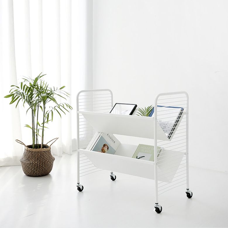 RATNER 책꽂이 트롤리 2단
