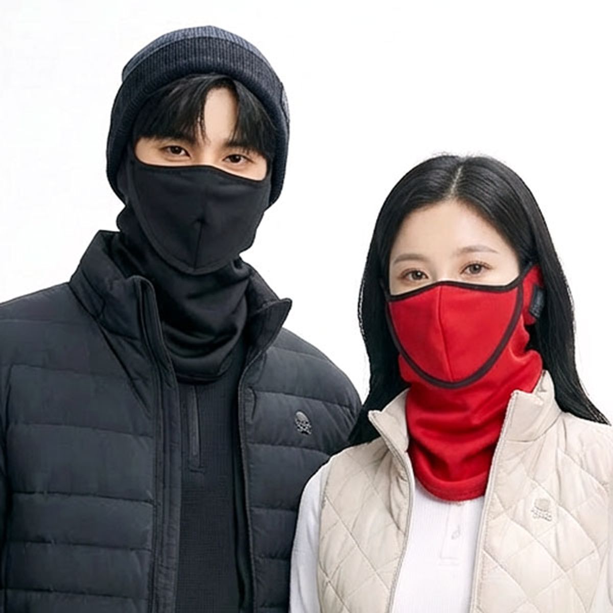 카시야(KAXIYA) 남여공용 방한 레이어 넥워머 겸용 마스크