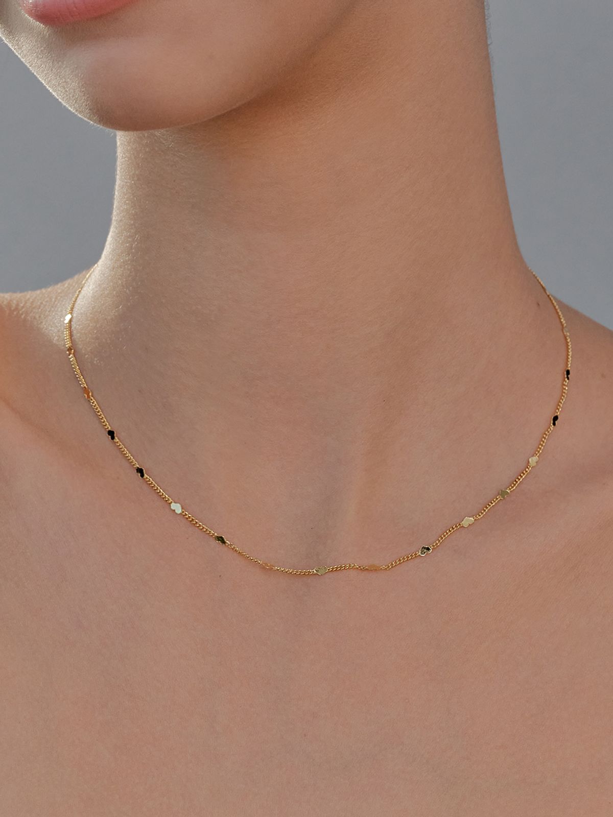 헤이(HEI) heart chain necklace