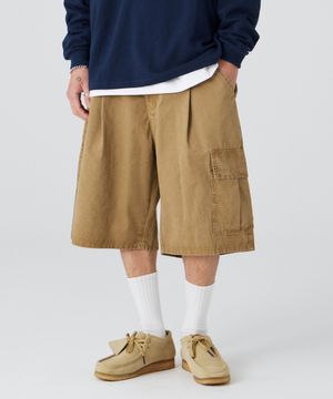 원턱 워시드 와이드 코튼 쇼츠 6 COLOR