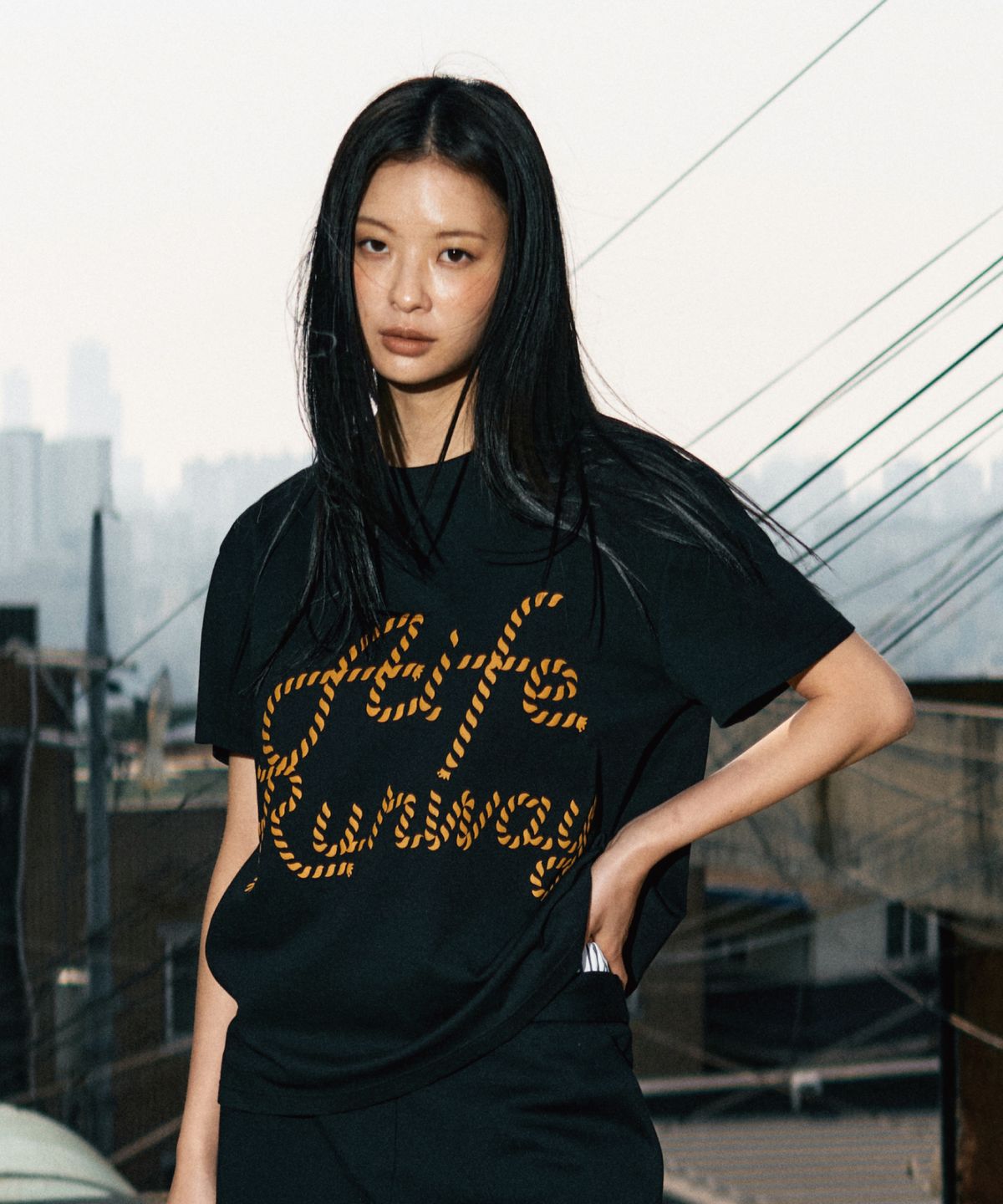 에이프런웨이(AIFERUNWAY) 로프 티셔츠