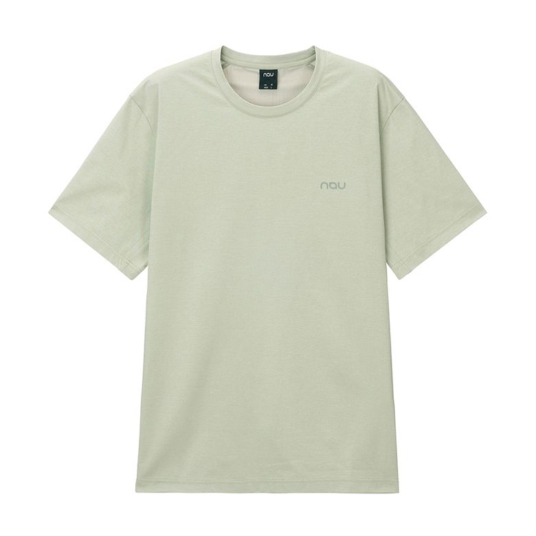 소로나 메쉬 배색티셔츠 Light Khaki Beige