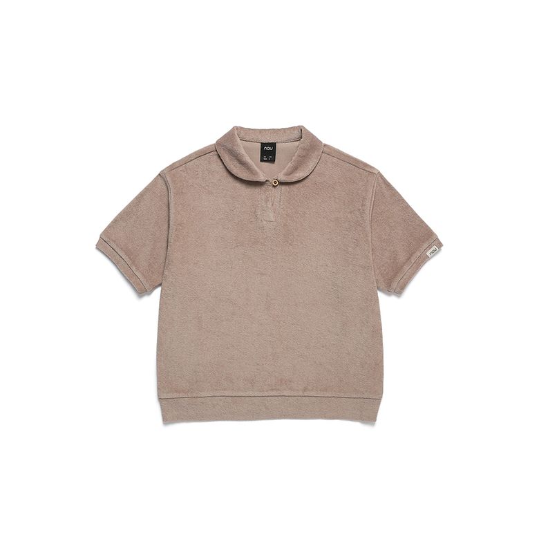 W 테리 반팔티셔츠 Taupe