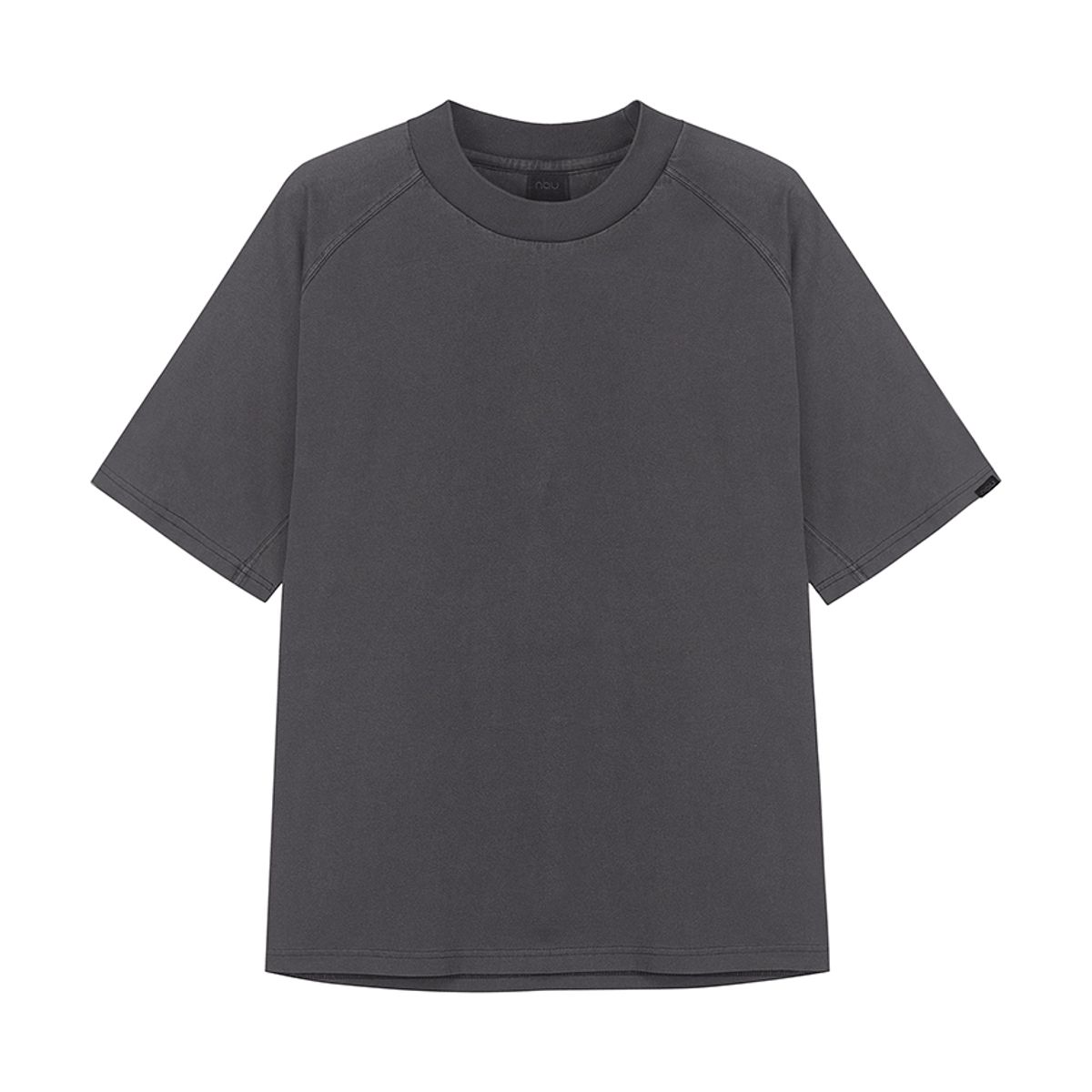 나우(nau) 가먼트다잉 래글런 티셔츠 Dark Gray