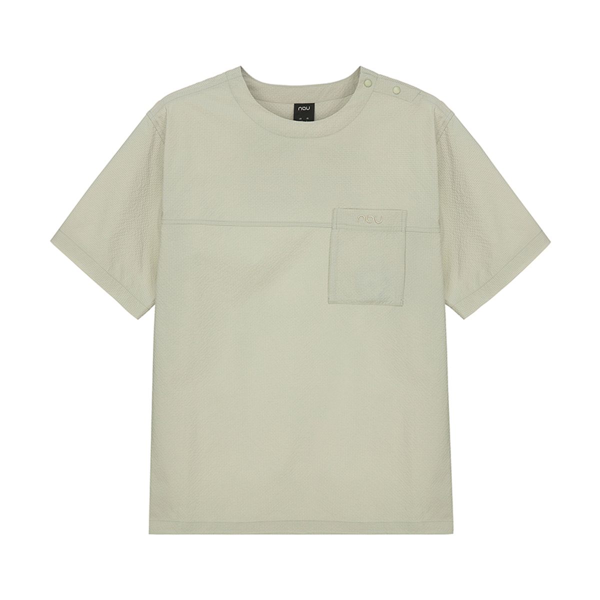 나우(nau) 컴포트 시어서커 반팔티셔츠 Light Khaki Beige