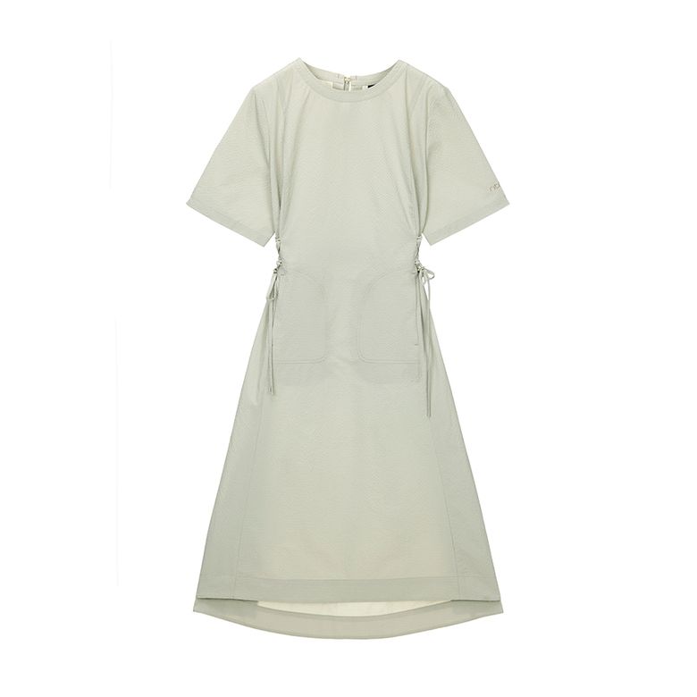 W 컴포트 시어서커 원피스 Light Khaki Beige