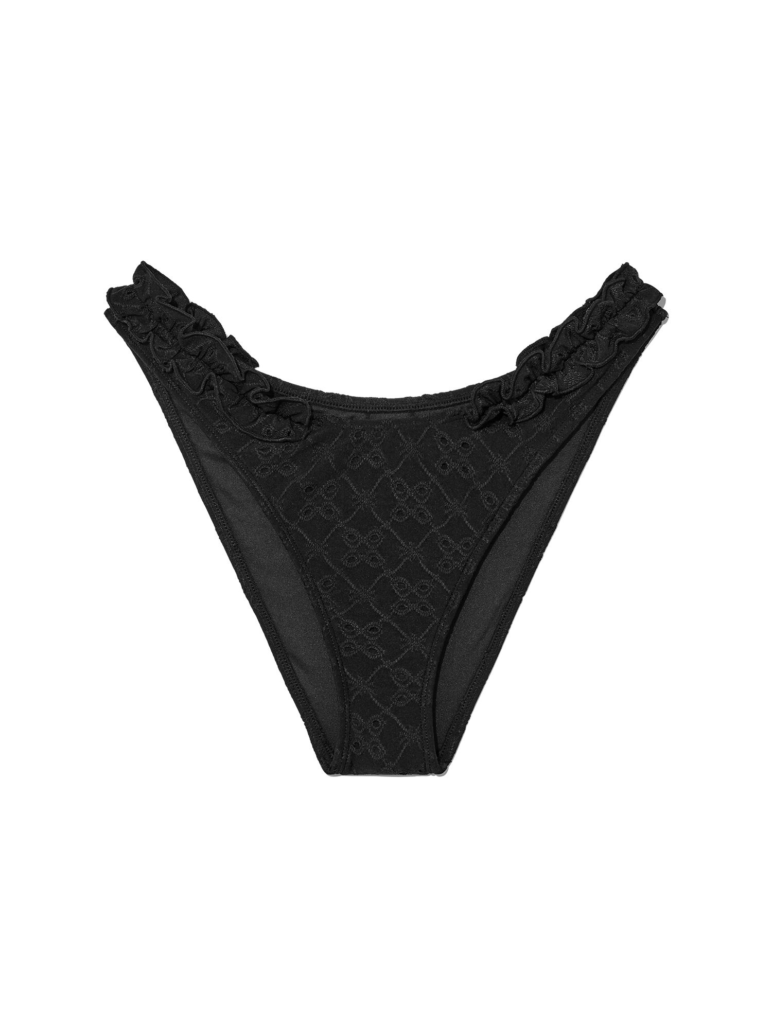 MUSINSA公式 | GLOWNY [PERSONAL SPACE] FRILL HIGH CUT BIKINI