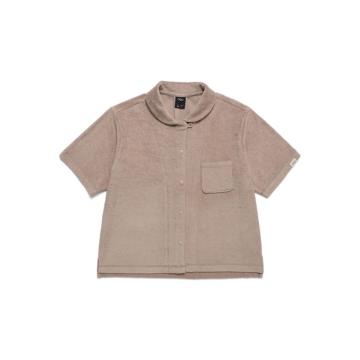 나우(nau) W 테리 반팔셔츠 Taupe