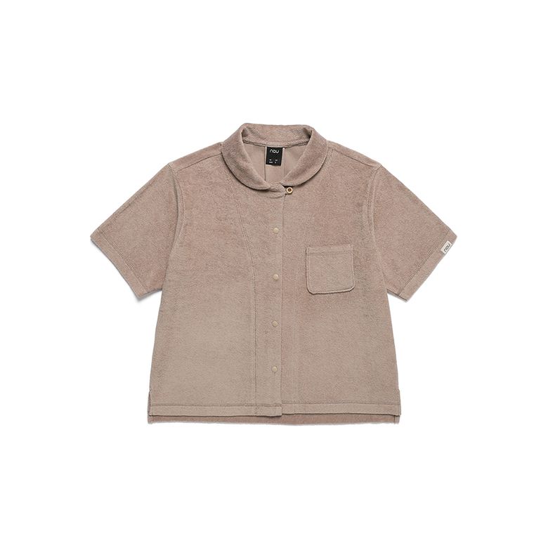 W 테리 반팔셔츠 Taupe