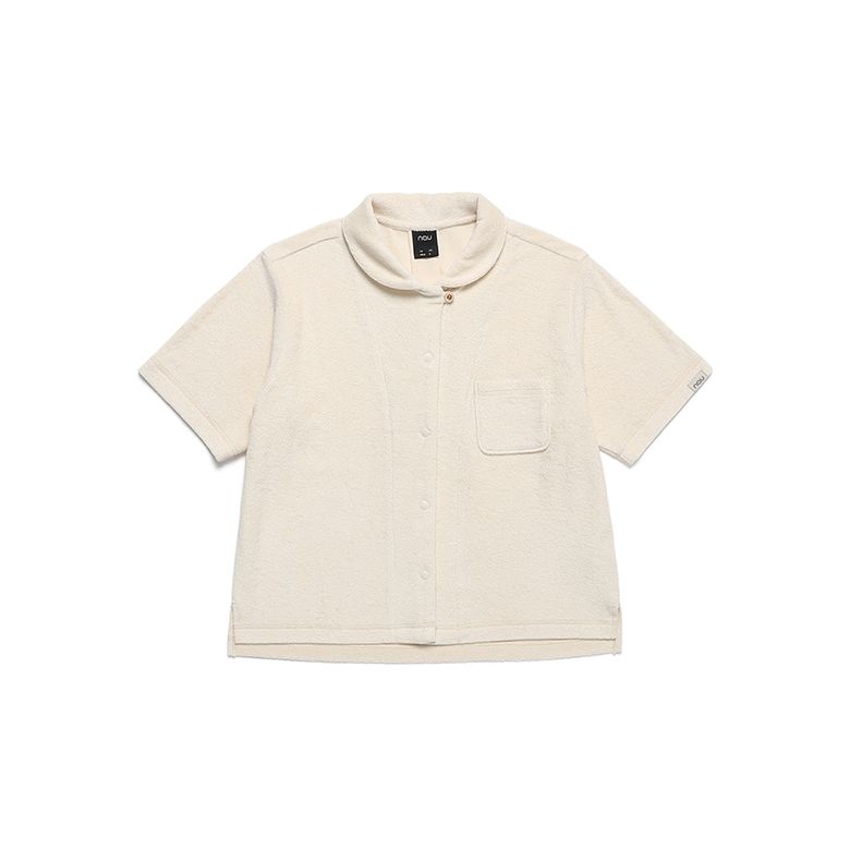 W 테리 반팔셔츠 Ivory