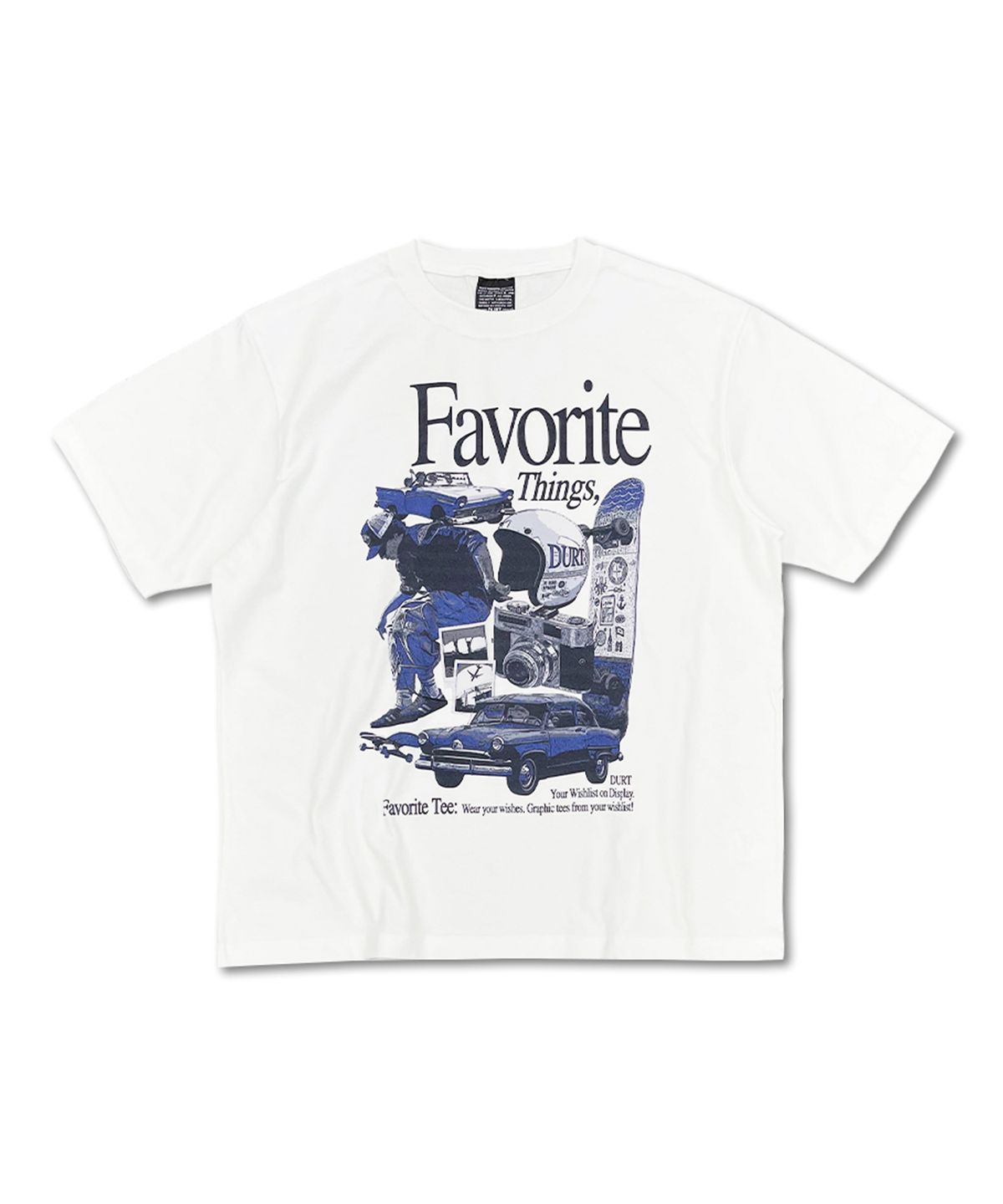 더트(DURT) FAVORITE HALF SLEEVE TEE (WHITE)