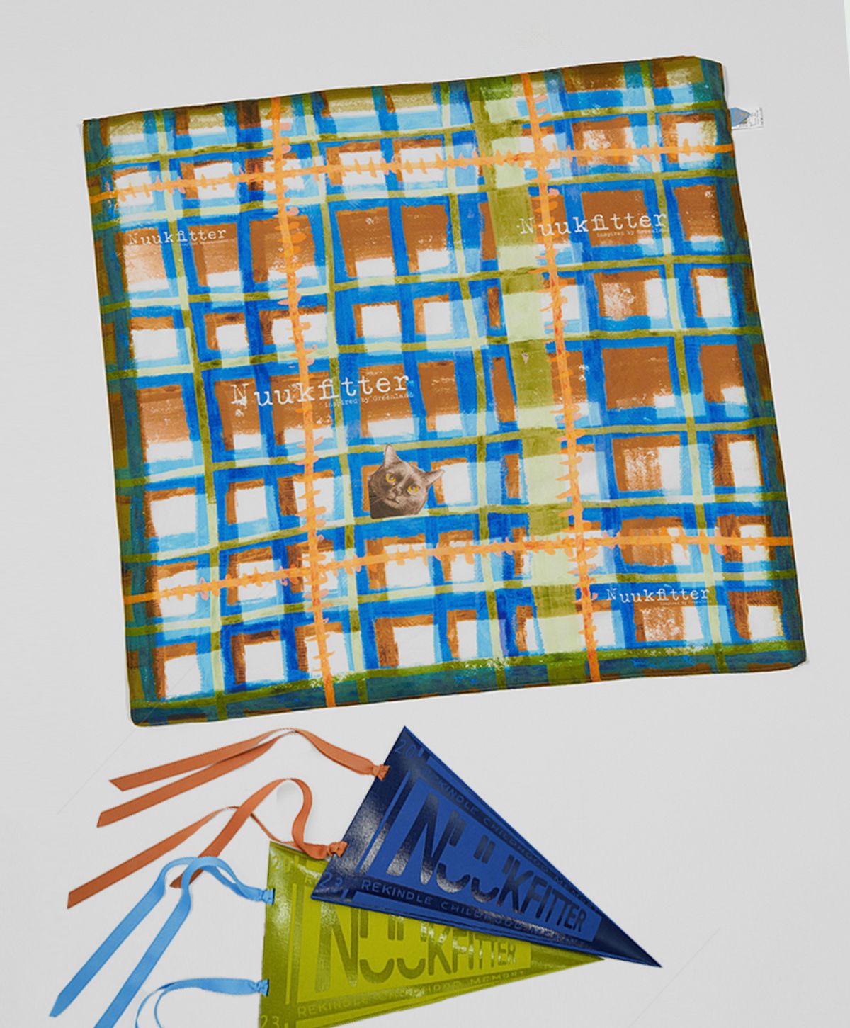 누크피터(NUUKFITTER) COTTON SILK SCARF [KHAKI]