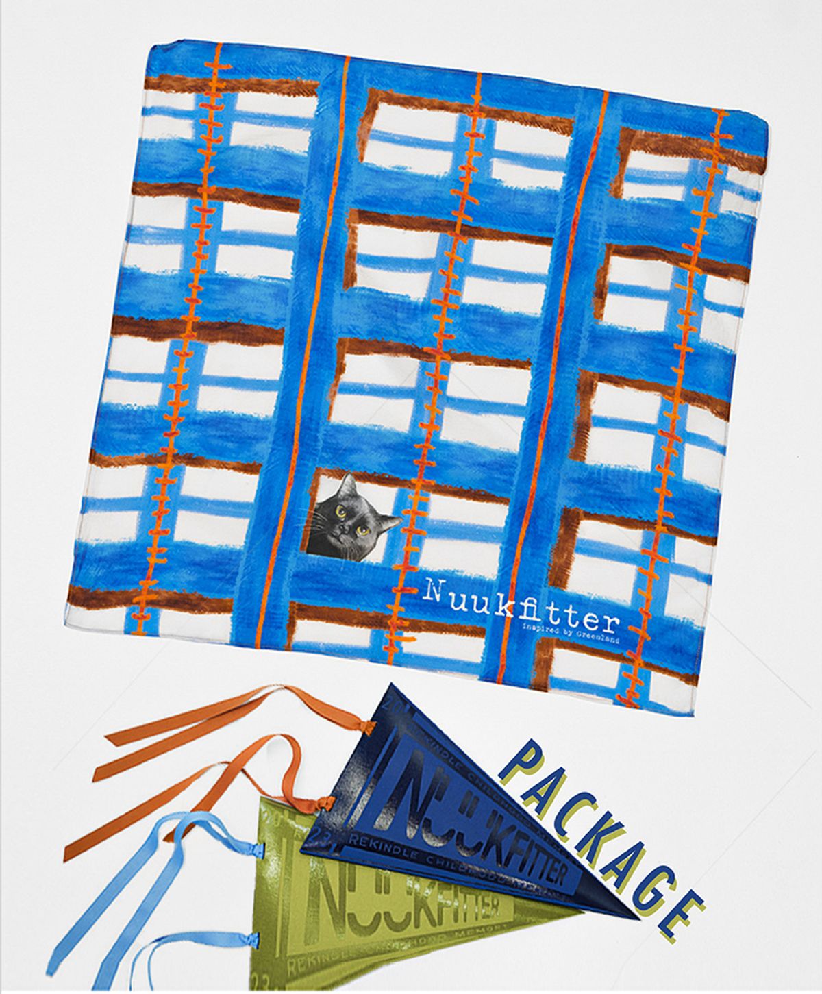 누크피터(NUUKFITTER) COTTON SILK SCARF [BLUE]