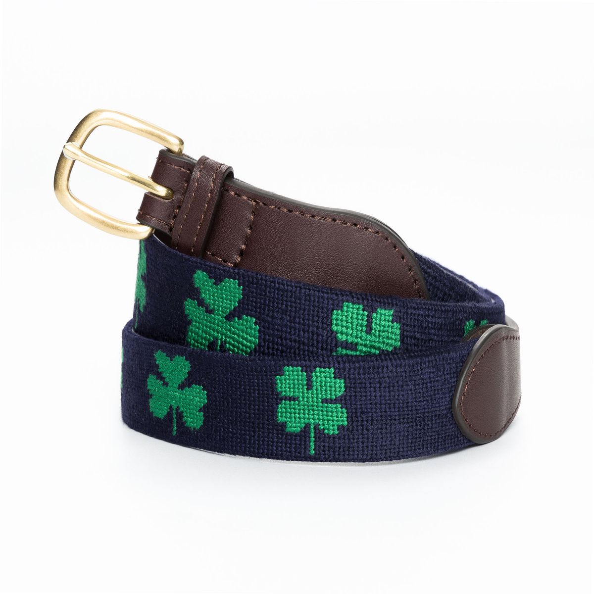 로롱(LOLONG) CLOVER 자수 벨트 (남성)