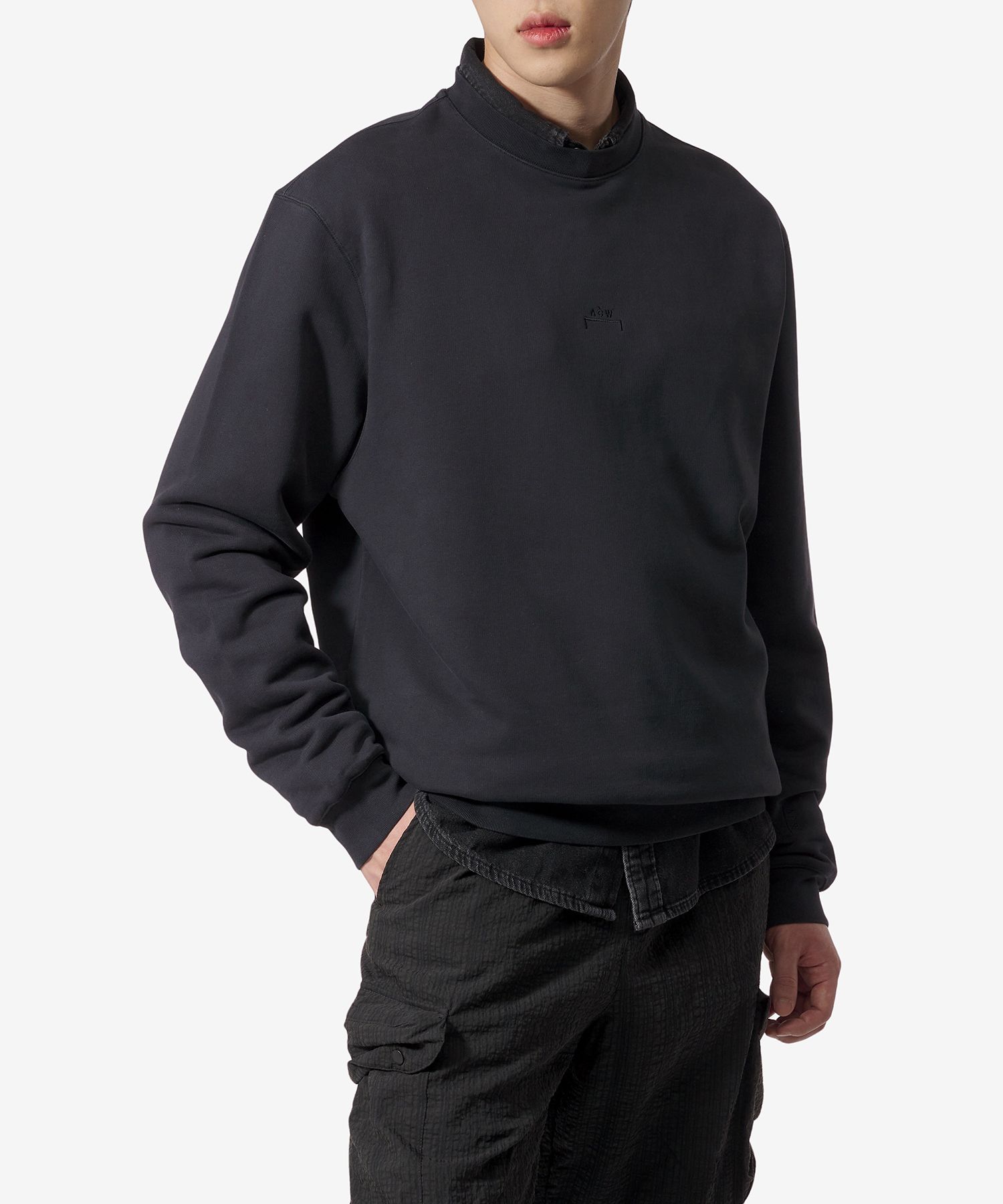 MUSINSA | A COLD WALL Essential Man to Man - Onyx / ACWMW176ONYX