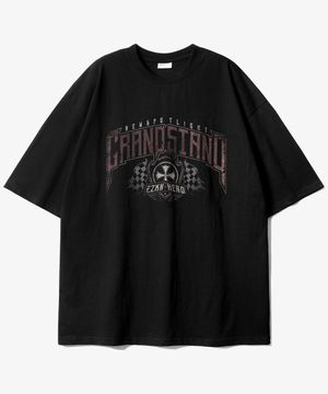 그랜드스탠드 반팔티셔츠 블랙 KMST6778