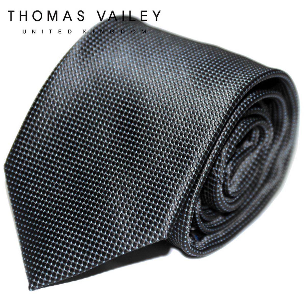 토마스 베일리(THOMAS VAILEY) 패션넥타이-티스팟 그레이 8cm