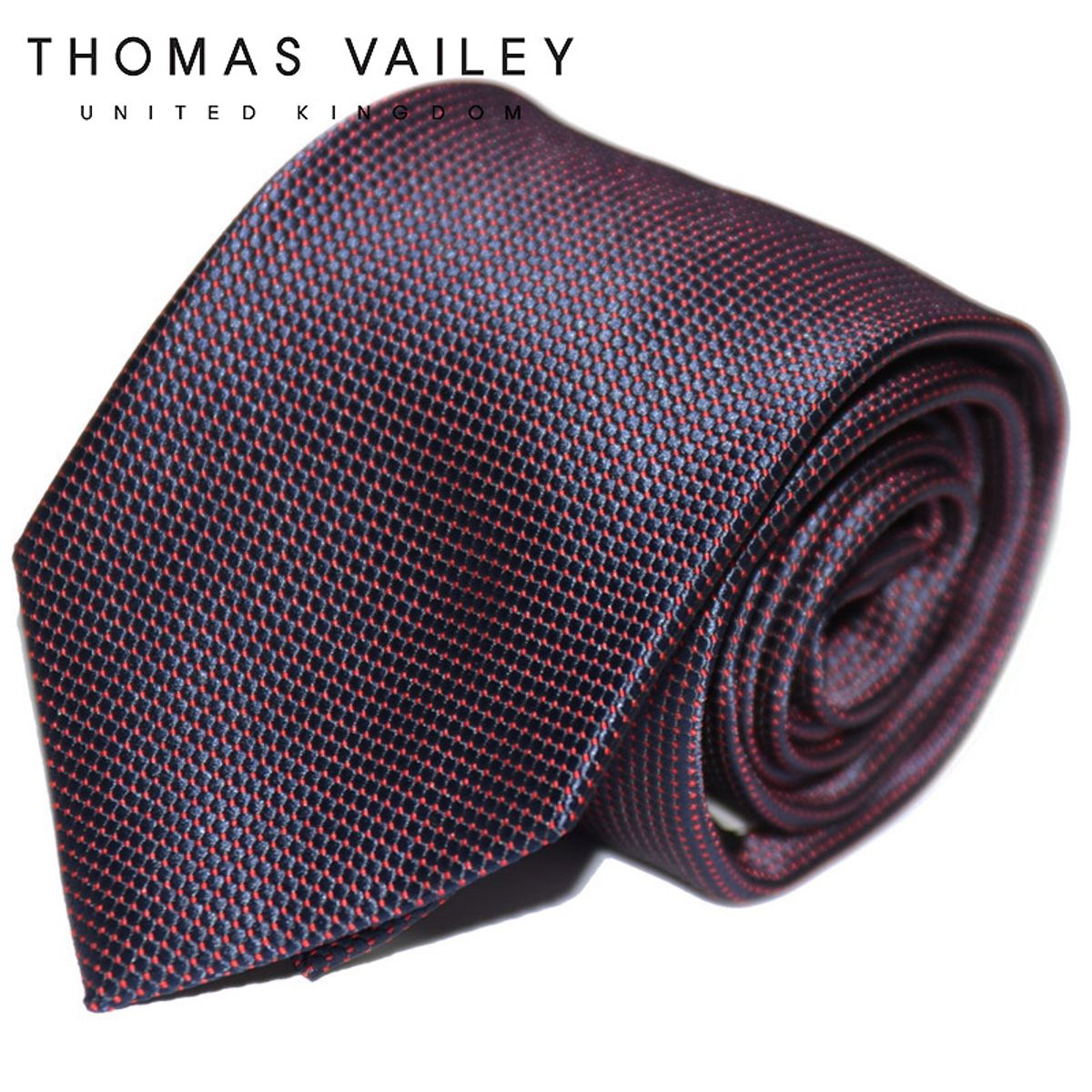 토마스 베일리(THOMAS VAILEY) 패션넥타이-티스팟 네이비 8cm