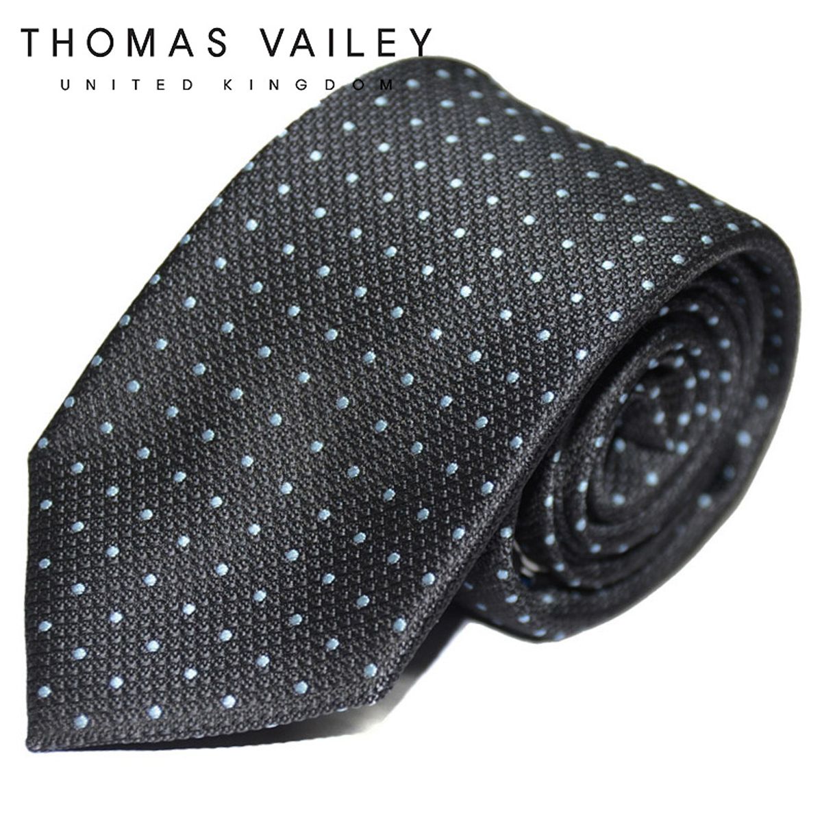 토마스 베일리(THOMAS VAILEY) 패션넥타이-스텔라 그레이 7cm