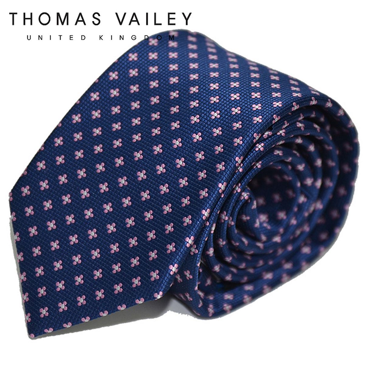 토마스 베일리(THOMAS VAILEY) 패션넥타이-로즈버드 네이비 7cm