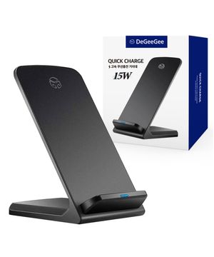 15W 듀얼코일 스탠드 고속 무선충전기