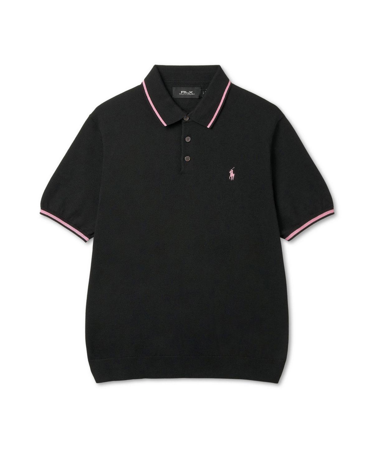 폴로 랄프 로렌 골프(POLO RALPH LAUREN GOLF) 퍼포먼스 폴로 칼라 스웨터 - 블랙