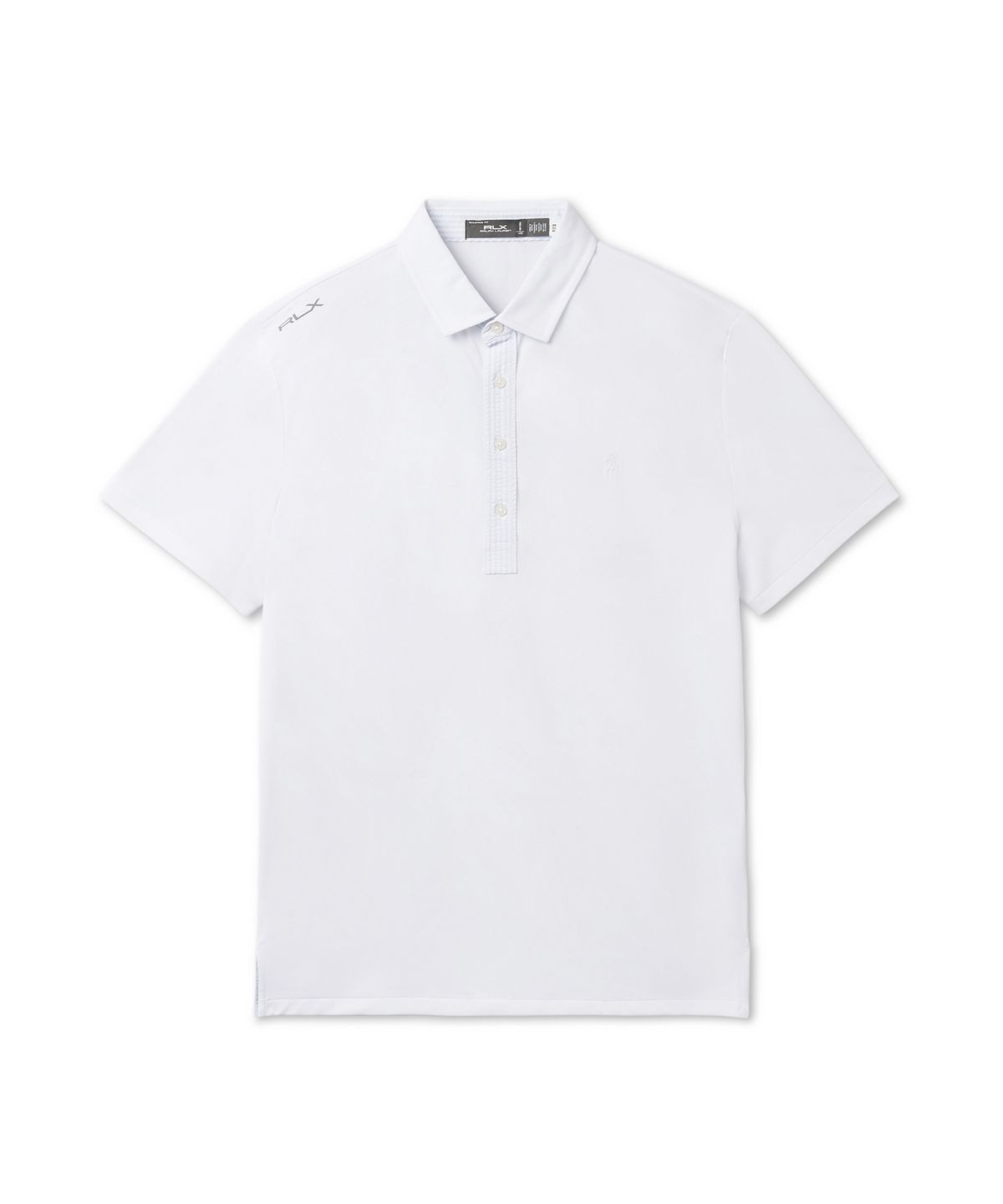 폴로 랄프 로렌 골프(POLO RALPH LAUREN GOLF) 테일러드핏 퍼포먼스 메시 폴로 셔츠 - 화이트