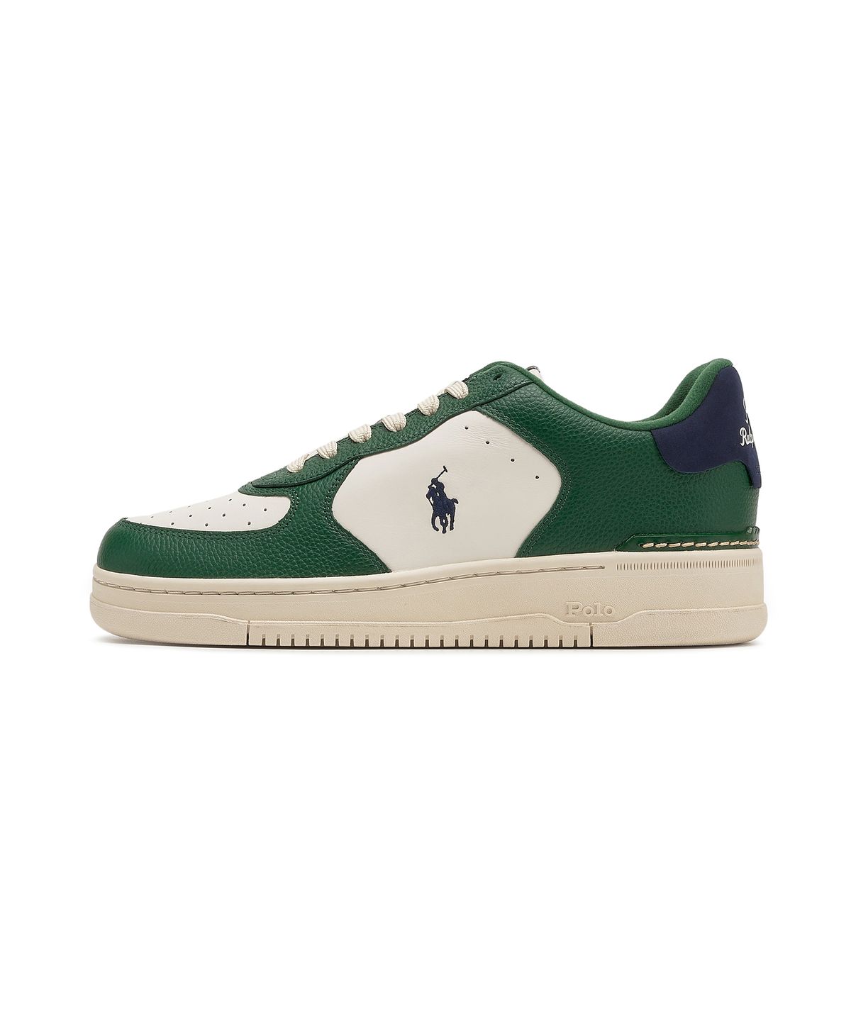 폴로 랄프 로렌(POLO RALPH LAUREN) 마스터즈 코트 레더 스니커즈 - 그린