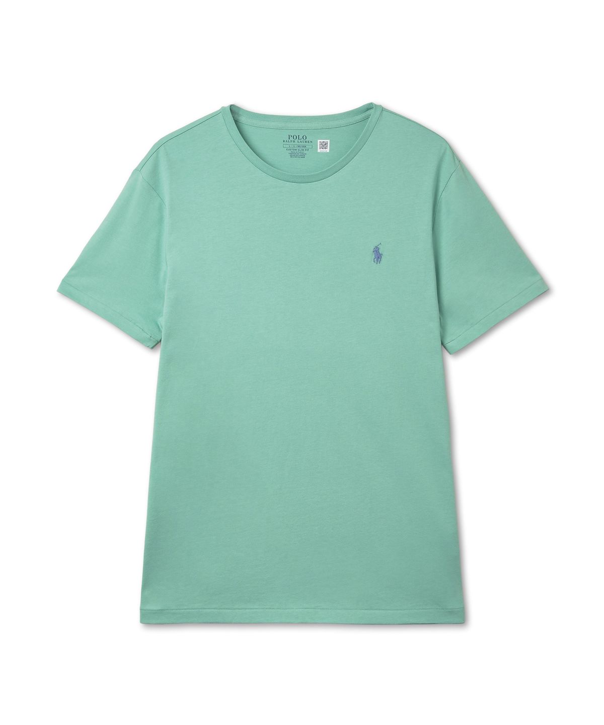 폴로 랄프 로렌(POLO RALPH LAUREN) 커스텀 슬림 크루넥 티셔츠 - 그린