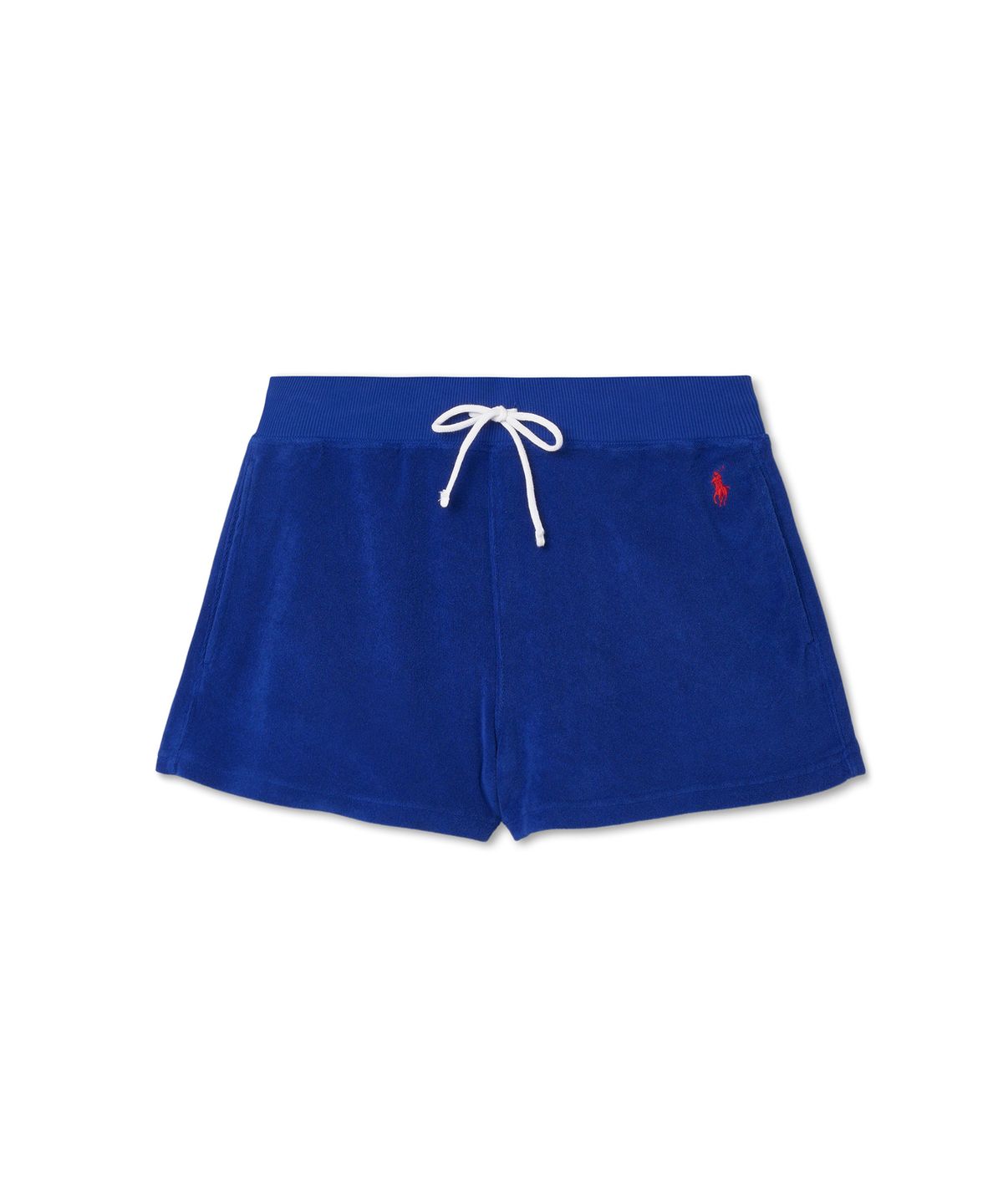 폴로 랄프 로렌(POLO RALPH LAUREN) W 드로스트링 테리 쇼트 - 블루