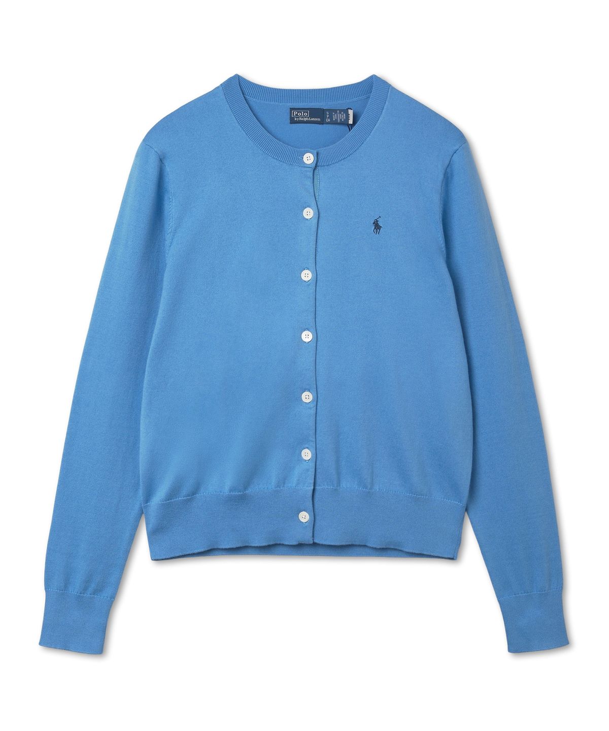 폴로 랄프 로렌(POLO RALPH LAUREN) W 코튼 블렌드 카디건 - 블루