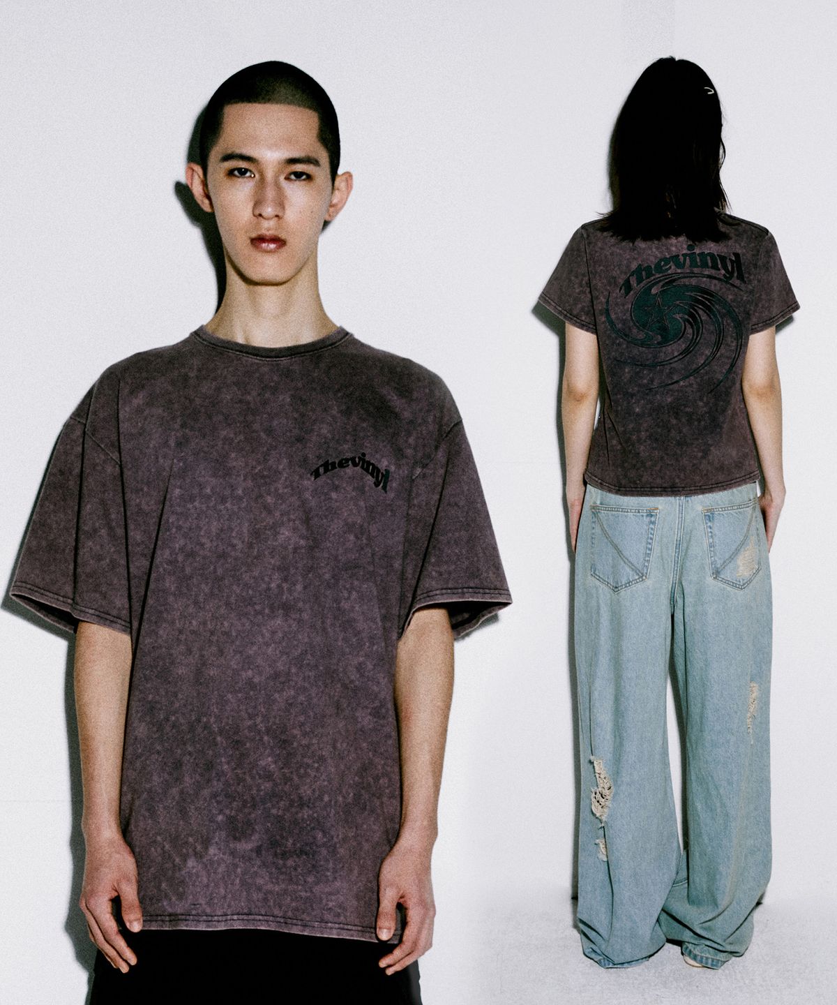 더바이닐하우스(THEVINYLHOUSE) TORNADO TEE PURPLE (VH2EMUT510A)