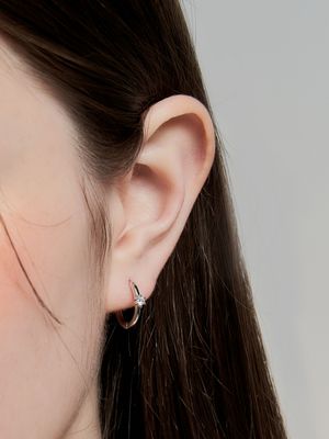 prong one-touch earring