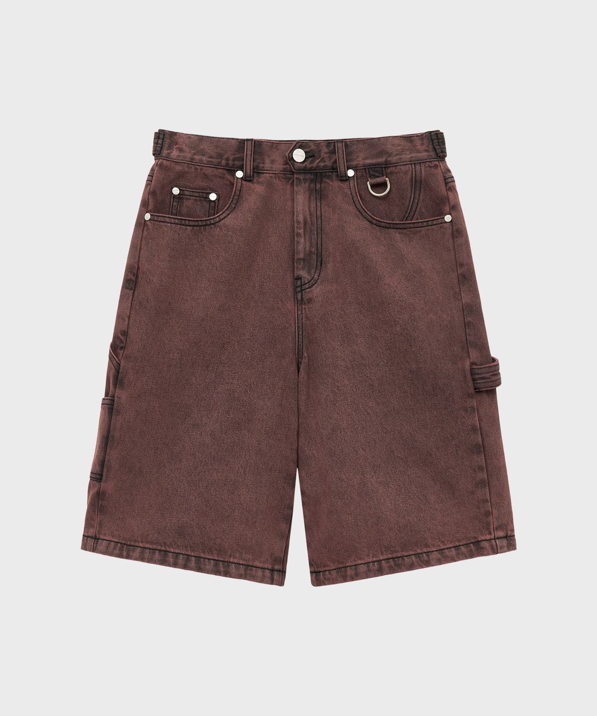 더바이닐하우스(THEVINYLHOUSE) CARPENTER DENIM SHORTS RED (VH2EMUPA60A)