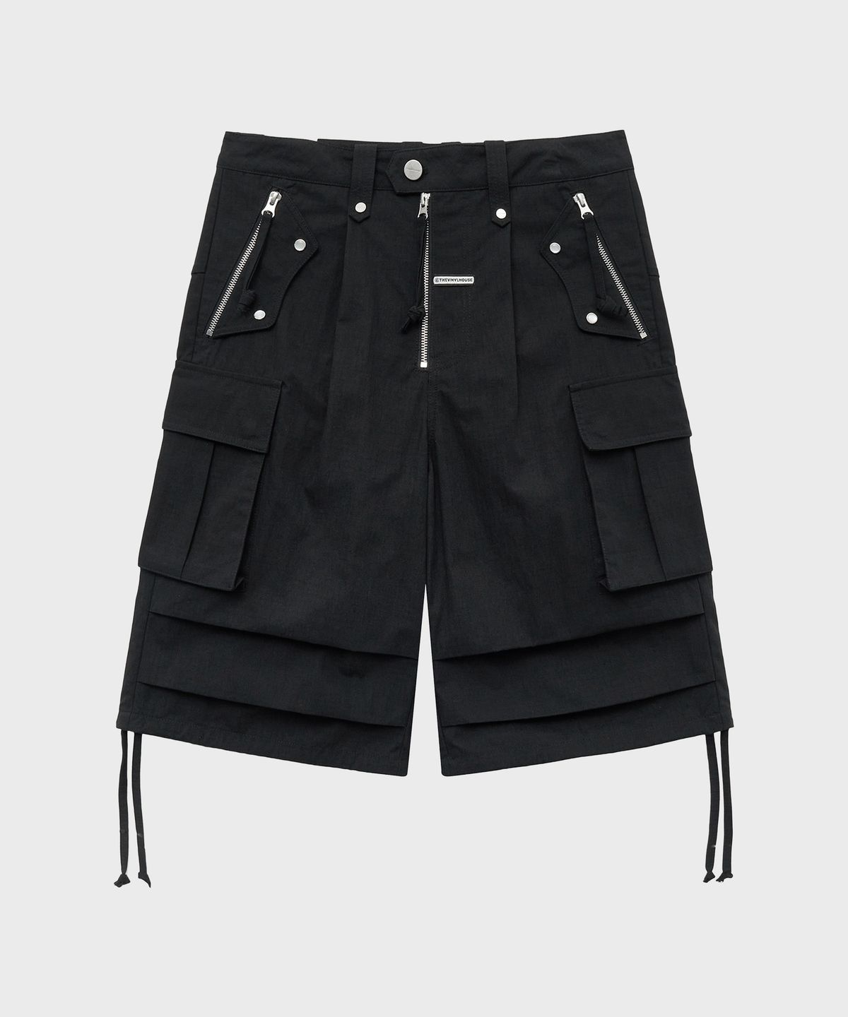 더바이닐하우스(THEVINYLHOUSE) WESTERN CARGO SHORTS BLACK (VH2EMUPA61A)