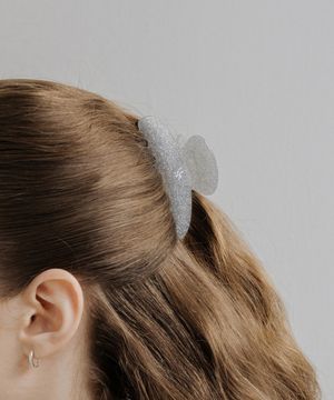 HTY025 Round glitter hair clip