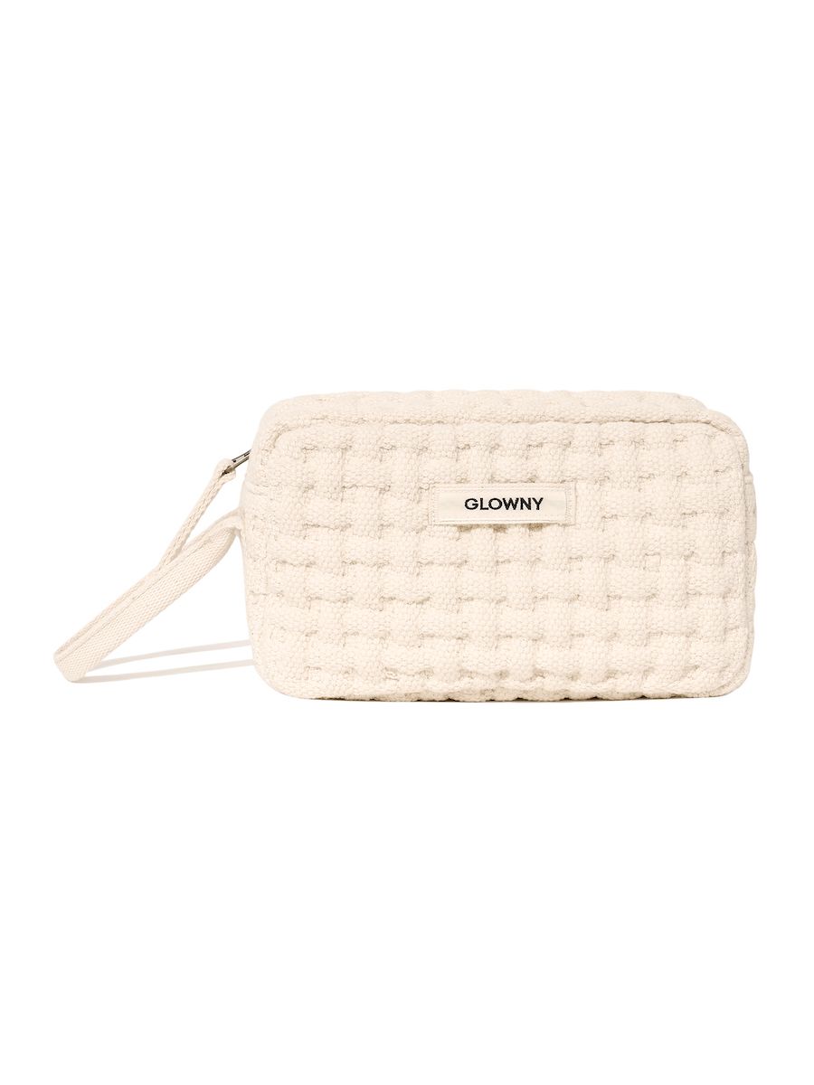 ★GLOWNY★ EVERYDAY G COTTON POUCH MUSINSA | GLOWNY COTTON TILE POUCH (IVORY)