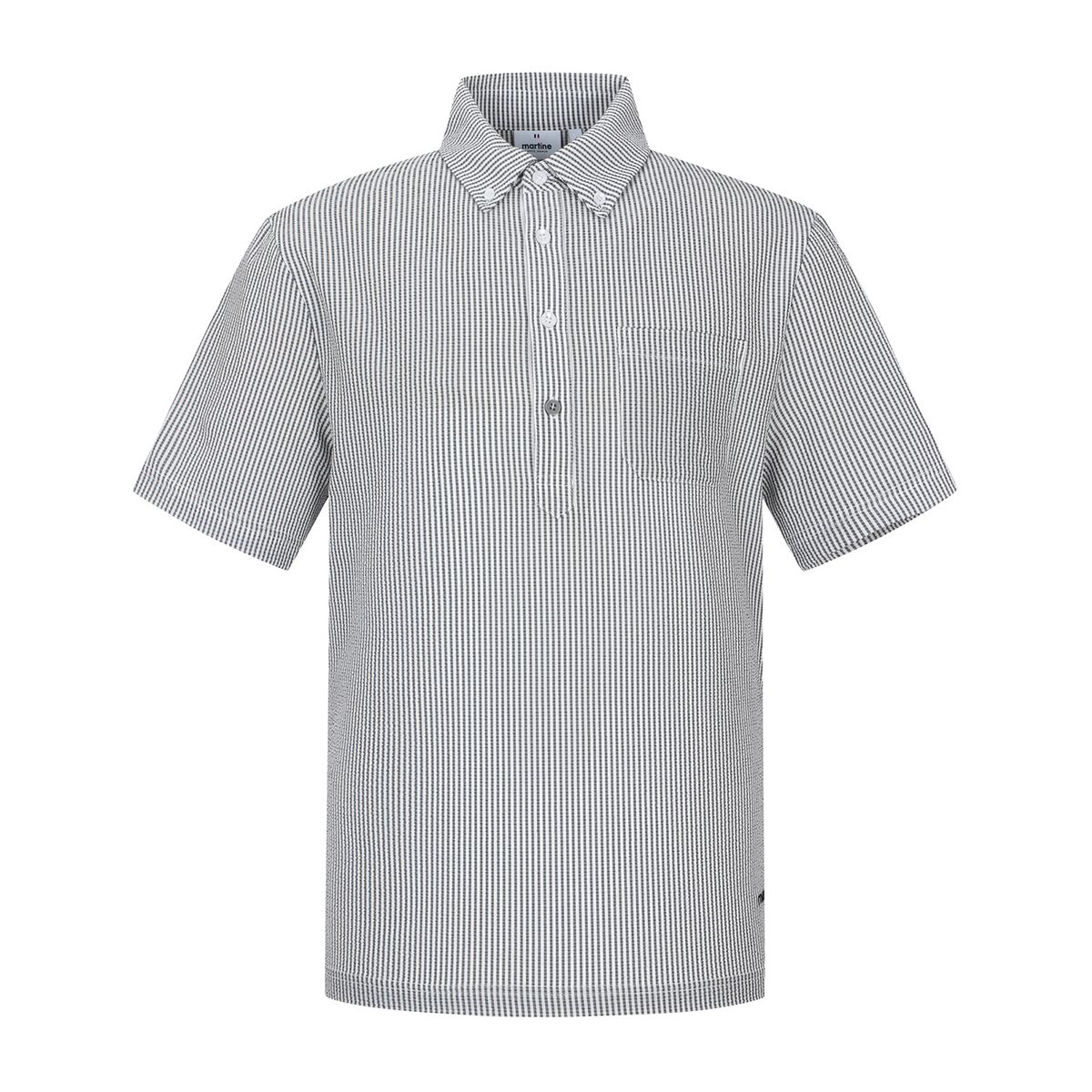 마틴골프(MARTINE GOLF) Seersucker Button Down Shirts_Grey (Men)