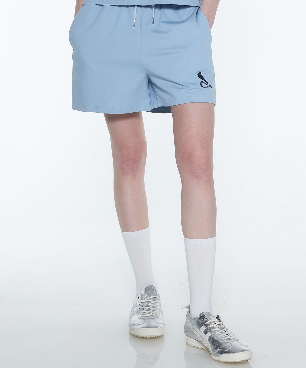 러브이즈트루(LUVISTRUE) CURVED L SET PANTS(SKY BLUE)