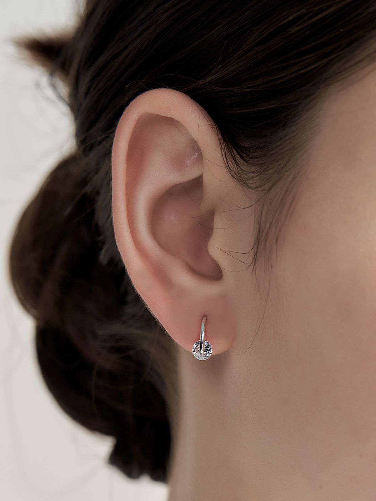 헤이(HEI) [sv925]crystal hook earring